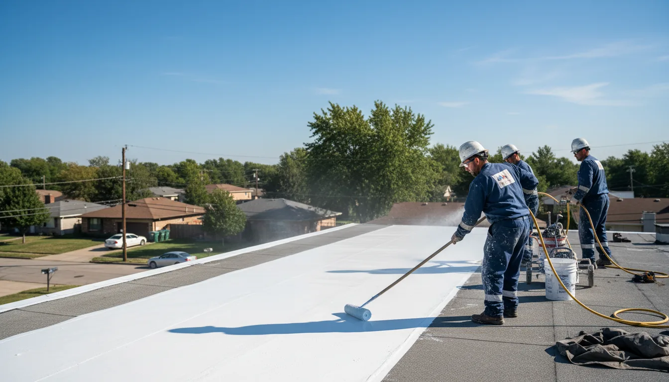 Commercial roof coating in Newtown Square, PA near me